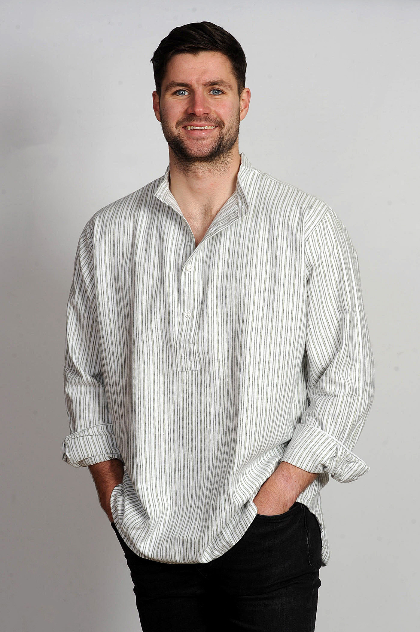 Gleneske Irish Grandfather Shirt Emerald Green | Murphy of Ireland UK