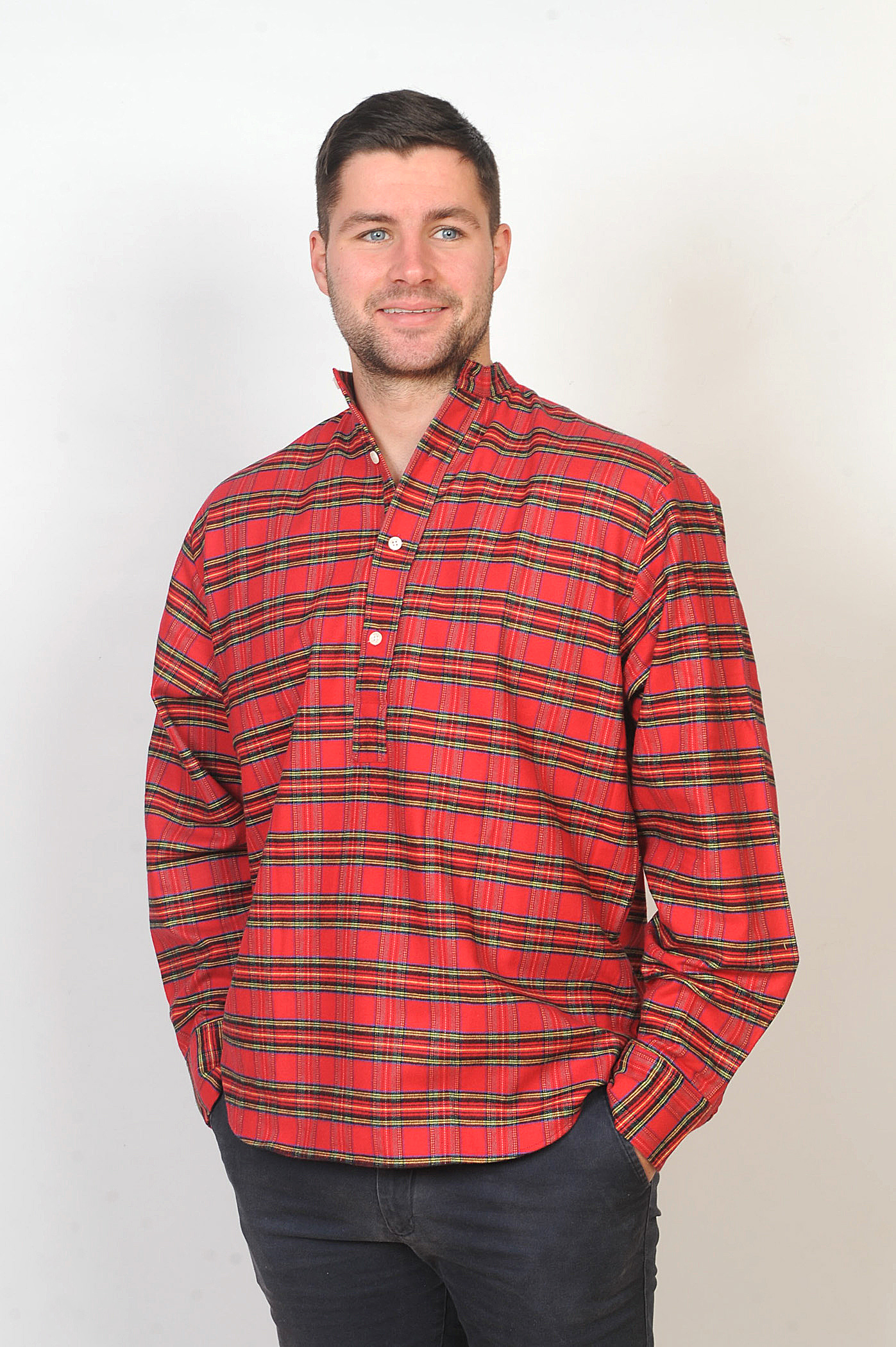 Gleneske Irish Grandfather Shirt Royal Stewart | Murphy of Ireland UK